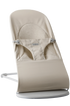 BabyBjörn Balance Soft Tri Jersey Baby Bouncer- Light Beige (EX DISPLAY)